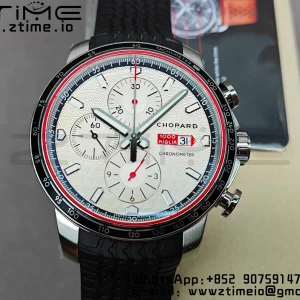 Chopard Mille Miglia 168571 SS V7F 1:1 Best Edition White Dial On Black Rubber Strap A7750 to Cal.107179 - Super Clone Watch | 1:1 Best Version