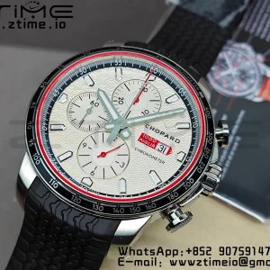 Chopard Mille Miglia 168571 SS V7F 1:1 Best Edition White Dial On Black Rubber Strap A7750 to Cal.107179 - Super Clone Watch | 1:1 Best Version