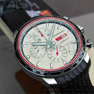 Chopard Mille Miglia 168571 SS V7F 1:1 Best Edition White Dial On Black Rubber Strap A7750 to Cal.107179 - Super Clone Watch | 1:1 Best Version
