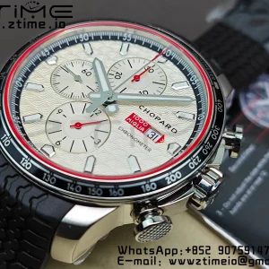Chopard Mille Miglia 168571 SS V7F 1:1 Best Edition White Dial On Black Rubber Strap A7750 to Cal.107179 - Super Clone Watch | 1:1 Best Version
