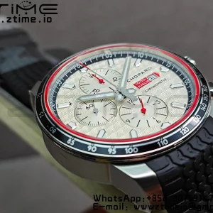 Chopard Mille Miglia 168571 SS V7F 1:1 Best Edition White Dial On Black Rubber Strap A7750 to Cal.107179 - Super Clone Watch | 1:1 Best Version