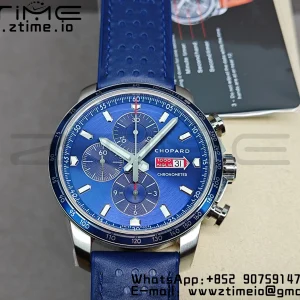 Chopard Mille Miglia 168571 SS V7F 1:1 Best Edition Blue Dial On Blue Rubber Strap A7750 to Cal.107179 - Super Clone Watch | 1:1 Best Version