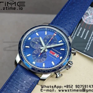 Chopard Mille Miglia 168571 SS V7F 1:1 Best Edition Blue Dial On Blue Rubber Strap A7750 to Cal.107179 - Super Clone Watch | 1:1 Best Version