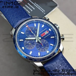 Chopard Mille Miglia 168571 SS V7F 1:1 Best Edition Blue Dial On Blue Rubber Strap A7750 to Cal.107179 - Super Clone Watch | 1:1 Best Version