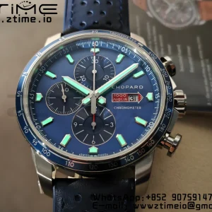 Chopard Mille Miglia 168571 SS V7F 1:1 Best Edition Blue Dial On Blue Rubber Strap A7750 to Cal.107179 - Super Clone Watch | 1:1 Best Version