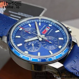 Chopard Mille Miglia 168571 SS V7F 1:1 Best Edition Blue Dial On Blue Rubber Strap A7750 to Cal.107179 - Super Clone Watch | 1:1 Best Version