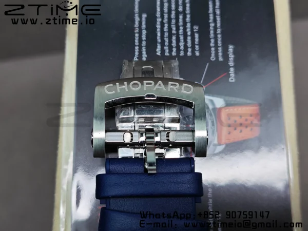 Chopard Mille Miglia 168571 SS V7F 1:1 Best Edition Blue Dial On Blue Rubber Strap A7750 to Cal.107179 - Super Clone Watch | 1:1 Best Version