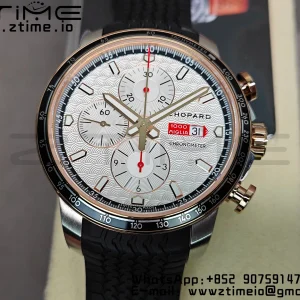 Chopard Mille Miglia 168571 SS V7F 1:1 Best Edition White Dial On Black Rubber Strap A7750 to Cal.107179 - Super Clone Watch | 1:1 Best Version