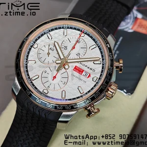 Chopard Mille Miglia 168571 SS V7F 1:1 Best Edition White Dial On Black Rubber Strap A7750 to Cal.107179 - Super Clone Watch | 1:1 Best Version