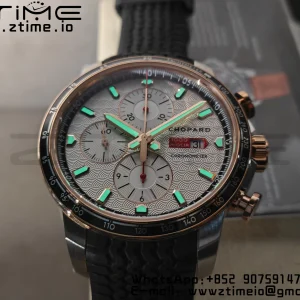 Chopard Mille Miglia 168571 SS V7F 1:1 Best Edition White Dial On Black Rubber Strap A7750 to Cal.107179 - Super Clone Watch | 1:1 Best Version