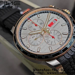 Chopard Mille Miglia 168571 SS V7F 1:1 Best Edition White Dial On Black Rubber Strap A7750 to Cal.107179 - Super Clone Watch | 1:1 Best Version
