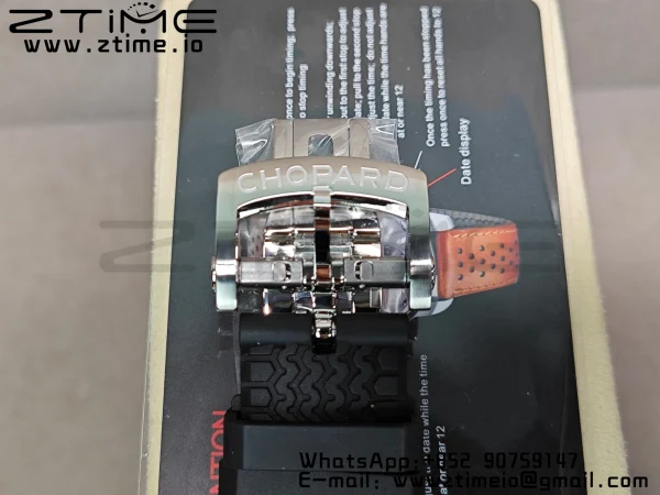 Chopard Mille Miglia 168571 SS V7F 1:1 Best Edition White Dial On Black Rubber Strap A7750 to Cal.107179 - Super Clone Watch | 1:1 Best Version