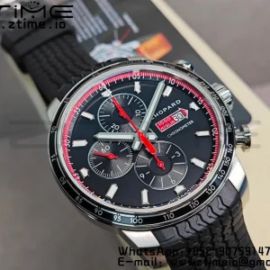 Chopard Mille Miglia 168571 SS V7F 1:1 Best Edition Black Dial On Black Rubber Strap A7750 to Cal.107179 - Super Clone Watch | 1:1 Best Version
