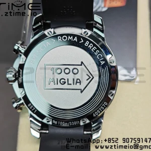 Chopard Mille Miglia 168571 SS V7F 1:1 Best Edition Black Dial On Black Rubber Strap A7750 to Cal.107179 - Super Clone Watch | 1:1 Best Version