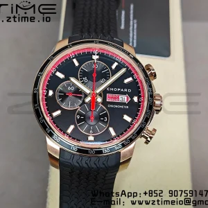 Chopard Mille Miglia 168571 RG V7F 1:1 Best Edition Black Dial On Black Rubber Strap A7750 to Cal.107179 - Super Clone Watch | 1:1 Best Version