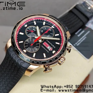 Chopard Mille Miglia 168571 RG V7F 1:1 Best Edition Black Dial On Black Rubber Strap A7750 to Cal.107179 - Super Clone Watch | 1:1 Best Version