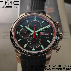 Chopard Mille Miglia 168571 RG V7F 1:1 Best Edition Black Dial On Black Rubber Strap A7750 to Cal.107179 - Super Clone Watch | 1:1 Best Version