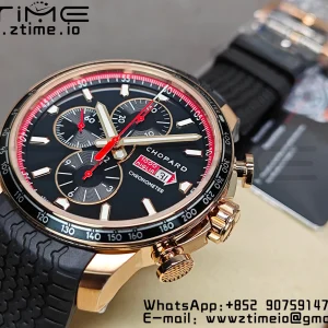 Chopard Mille Miglia 168571 RG V7F 1:1 Best Edition Black Dial On Black Rubber Strap A7750 to Cal.107179 - Super Clone Watch | 1:1 Best Version