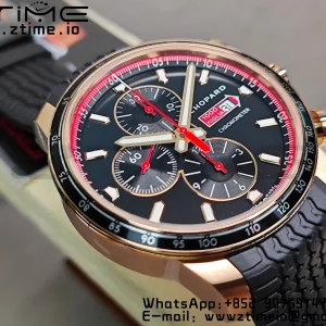 Chopard Mille Miglia 168571 RG V7F 1:1 Best Edition Black Dial On Black Rubber Strap A7750 to Cal.107179 - Super Clone Watch | 1:1 Best Version