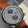 Chopard Mille Miglia 168571 SS V7F 1:1 Best Edition Gray Dial On Brown Rubber Strap A7750 to Cal.107179 - Super Clone Watch | 1:1 Best Version