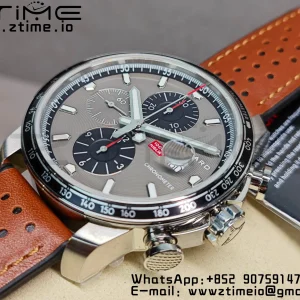 Chopard Mille Miglia 168571 SS V7F 1:1 Best Edition Gray Dial On Brown Rubber Strap A7750 to Cal.107179 - Super Clone Watch | 1:1 Best Version