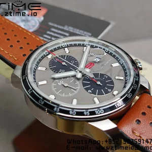 Chopard Mille Miglia 168571 SS V7F 1:1 Best Edition Gray Dial On Brown Rubber Strap A7750 to Cal.107179 - Super Clone Watch | 1:1 Best Version