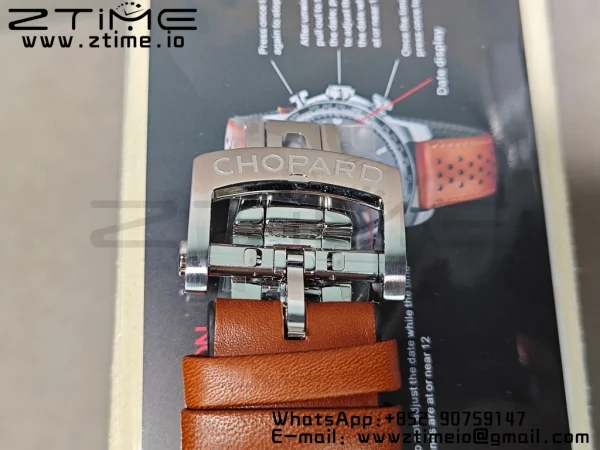 Chopard Mille Miglia 168571 SS V7F 1:1 Best Edition Gray Dial On Brown Rubber Strap A7750 to Cal.107179 - Super Clone Watch | 1:1 Best Version