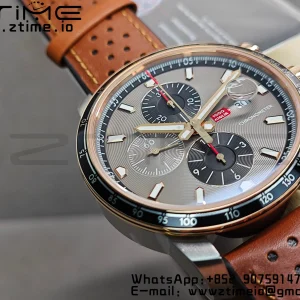 Chopard Mille Miglia 168571 SS V7F 1:1 Best Edition Gray Dial On Brown Rubber Strap A7750 to Cal.107179 - Super Clone Watch | 1:1 Best Version