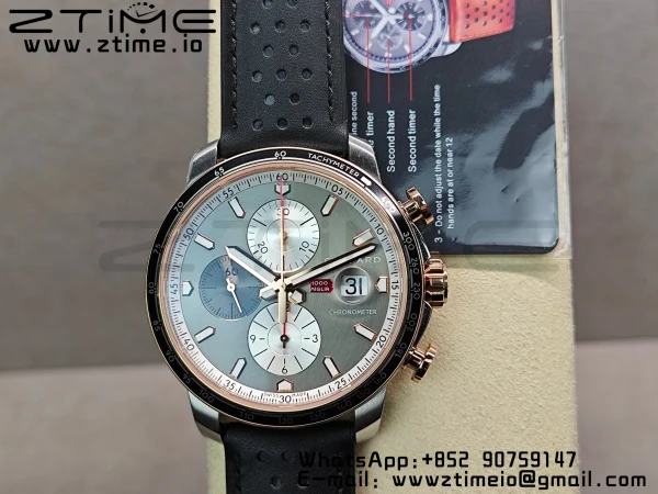 Chopard Mille Miglia 168571 SS V7F 1:1 Best Edition Gray Dial On Black Rubber Strap A7750 to Cal.107179 - Super Clone Watch | 1:1 Best Version