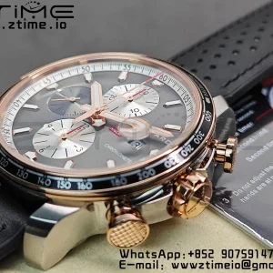Chopard Mille Miglia 168571 SS V7F 1:1 Best Edition Gray Dial On Black Rubber Strap A7750 to Cal.107179 - Super Clone Watch | 1:1 Best Version
