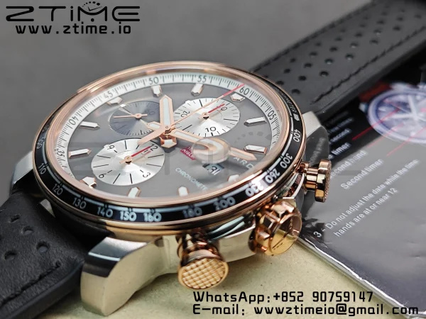 Chopard Mille Miglia 168571 SS V7F 1:1 Best Edition Gray Dial On Black Rubber Strap A7750 to Cal.107179 - Super Clone Watch | 1:1 Best Version
