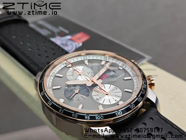 Chopard Mille Miglia 168571 SS V7F 1:1 Best Edition Gray Dial On Black Rubber Strap A7750 to Cal.107179 - Super Clone Watch | 1:1 Best Version