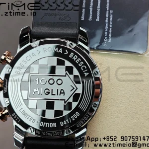 Chopard Mille Miglia 168571 SS V7F 1:1 Best Edition Gray Dial On Black Rubber Strap A7750 to Cal.107179 - Super Clone Watch | 1:1 Best Version