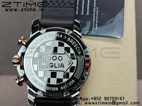 Chopard Mille Miglia 168571 SS V7F 1:1 Best Edition Gray Dial On Black Rubber Strap A7750 to Cal.107179 - Super Clone Watch | 1:1 Best Version