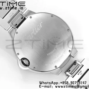 Cartier Ballon Bleu WSBB0040 40mm SS CHF 1:1 Best Edition Silvery Texture Dial on  SS Bracelet A2824 (Quick Release) - Super Clone Watch | 1:1 Best Version