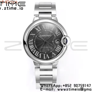 Cartier Ballon Bleu WSBB0040 40mm SS CHF 1:1 Best Edition Black Texture Dial on  SS Bracelet A2824 (Quick Release) - Super Clone Watch | 1:1 Best Version