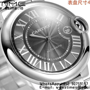 Cartier Ballon Bleu WSBB0040 40mm SS CHF 1:1 Best Edition Black Texture Dial on  SS Bracelet A2824 (Quick Release) - Super Clone Watch | 1:1 Best Version