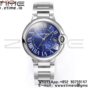 Cartier Ballon Bleu WSBB0061 40mm SS CHF 1:1 Best Edition Blue Texture Dial on  SS Bracelet A2824 (Quick Release) - Super Clone Watch | 1:1 Best Version