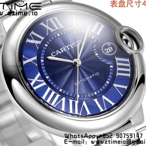 Cartier Ballon Bleu WSBB0061 40mm SS CHF 1:1 Best Edition Blue Texture Dial on  SS Bracelet A2824 (Quick Release) - Super Clone Watch | 1:1 Best Version