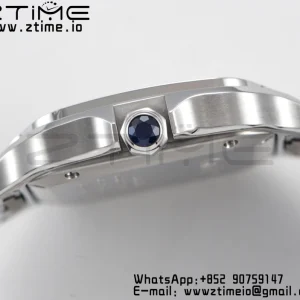 Cartier Santos de Cartier WSSA0010 35mm SS BVF 1:1 Best Edition White Dial on SS SmartLinks Bracelet MIYOTA 9015 V2 - Super Clone Watch | 1:1 Best Version