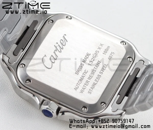 Cartier Santos de Cartier W2SA0007 35mm SS/YG BVF 1:1 Best Edition White Dial on SS/YG SmartLinks Bracelet MIYOTA 9015 V2 - Super Clone Watch | 1:1 Best Version