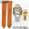 Cartier Santos de Cartier W2SA0007 35mm SS/YG BVF 1:1 Best Edition White Dial on SS/YG SmartLinks Bracelet MIYOTA 9015 V2 - Super Clone Watch | 1:1 Best Version