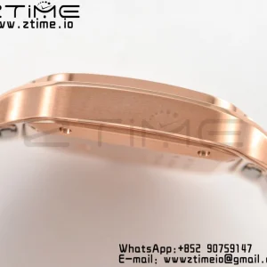 Cartier Santos de Cartier WGSA0008 35mm RG BVF 1:1 Best Edition White Dial on RG SmartLinks Bracelet MIYOTA 9015 V2 - Super Clone Watch | 1:1 Best Version