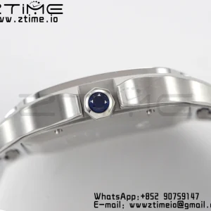 Cartier Santos de Cartier WSSA0009 40mm SS BVF 1:1 Best Edition White Dial on SS SmartLinks Bracelet MIYOTA 9015 V2 - Super Clone Watch | 1:1 Best Version