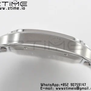 Cartier Santos de Cartier WSSA0009 40mm SS BVF 1:1 Best Edition White Dial on SS SmartLinks Bracelet MIYOTA 9015 V2 - Super Clone Watch | 1:1 Best Version