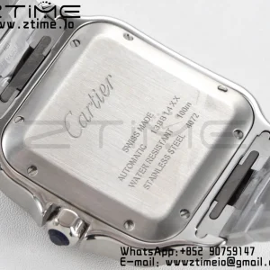 Cartier Santos de Cartier WSSA0009 40mm SS BVF 1:1 Best Edition White Dial on SS SmartLinks Bracelet MIYOTA 9015 V2 - Super Clone Watch | 1:1 Best Version
