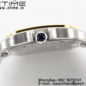 Cartier Santos de Cartier W2SA0006 40mm SS/YG 2018 BVF 1:1 Best Edition White Dial on SS/YG SmartLinks Bracelet MIYOTA 9015 V2 - Super Clone Watch | 1:1 Best Version