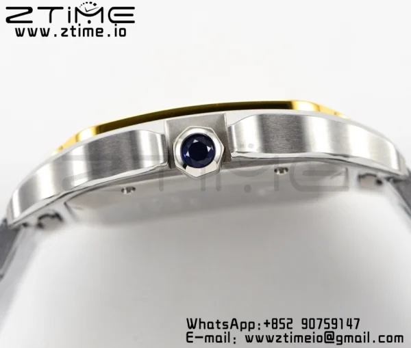 Cartier Santos de Cartier W2SA0006 40mm SS/YG 2018 BVF 1:1 Best Edition White Dial on SS/YG SmartLinks Bracelet MIYOTA 9015 V2 - Super Clone Watch | 1:1 Best Version