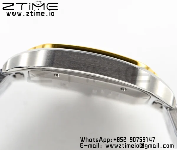 Cartier Santos de Cartier W2SA0006 40mm SS/YG 2018 BVF 1:1 Best Edition White Dial on SS/YG SmartLinks Bracelet MIYOTA 9015 V2 - Super Clone Watch | 1:1 Best Version