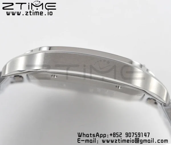 Cartier Santos de Cartier WSSA0013 40mm SS BVF 1:1 Best Edition Blue Dial on SS SmartLinks Bracelet MIYOTA 9015 V2 - Super Clone Watch | 1:1 Best Version